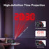 Mesqool Projection Alarm Clock with FM Radio,Large Number Display & Dimmer,USB Charger,Sleep Timer,Battery Backup,Dual Alarms,Clock Radio for Bedr...